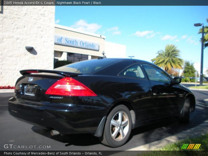 Nighthawk Black Pearl / Black 2005 Honda Accord EX-L Coupe