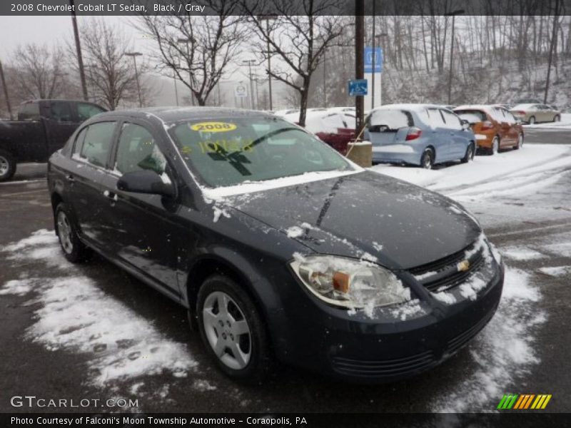 Black / Gray 2008 Chevrolet Cobalt LT Sedan