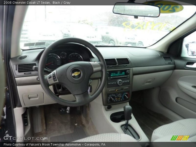 Black / Gray 2008 Chevrolet Cobalt LT Sedan