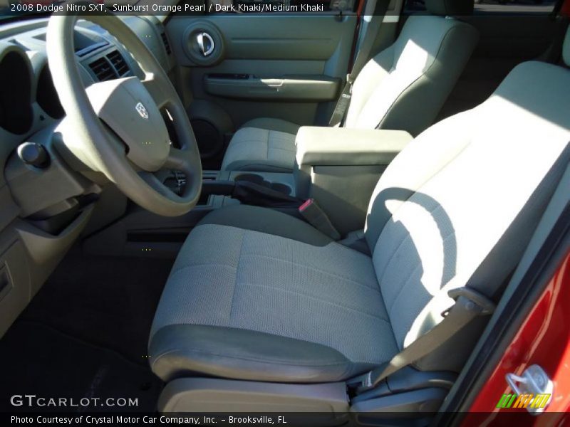 Sunburst Orange Pearl / Dark Khaki/Medium Khaki 2008 Dodge Nitro SXT