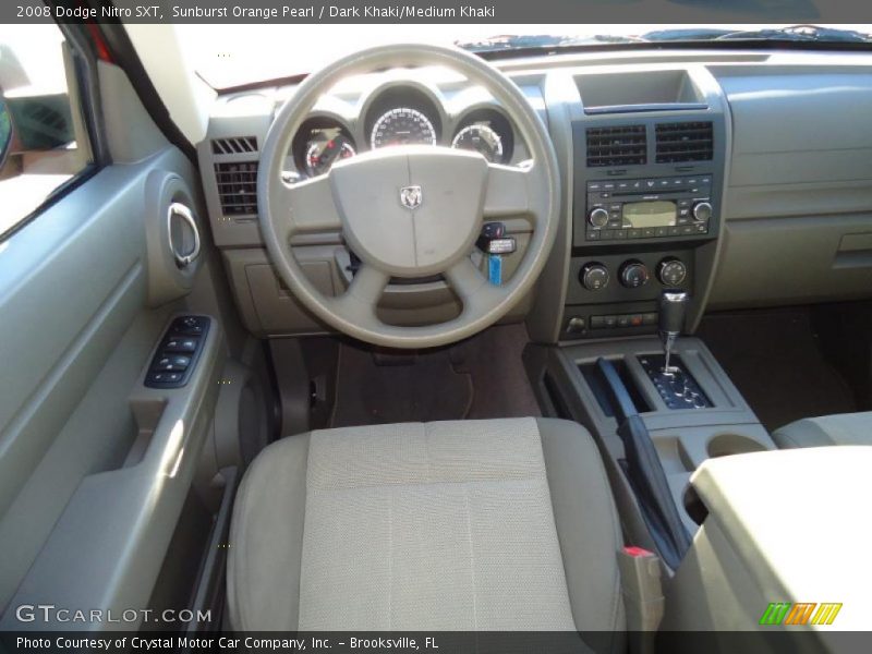 Sunburst Orange Pearl / Dark Khaki/Medium Khaki 2008 Dodge Nitro SXT