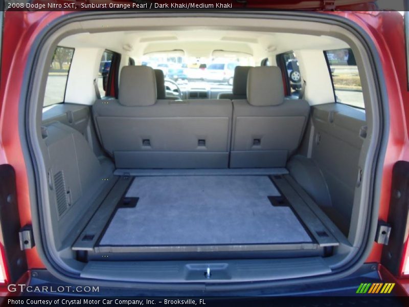 Sunburst Orange Pearl / Dark Khaki/Medium Khaki 2008 Dodge Nitro SXT