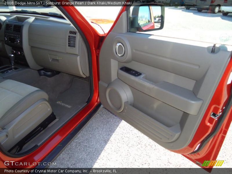 Sunburst Orange Pearl / Dark Khaki/Medium Khaki 2008 Dodge Nitro SXT