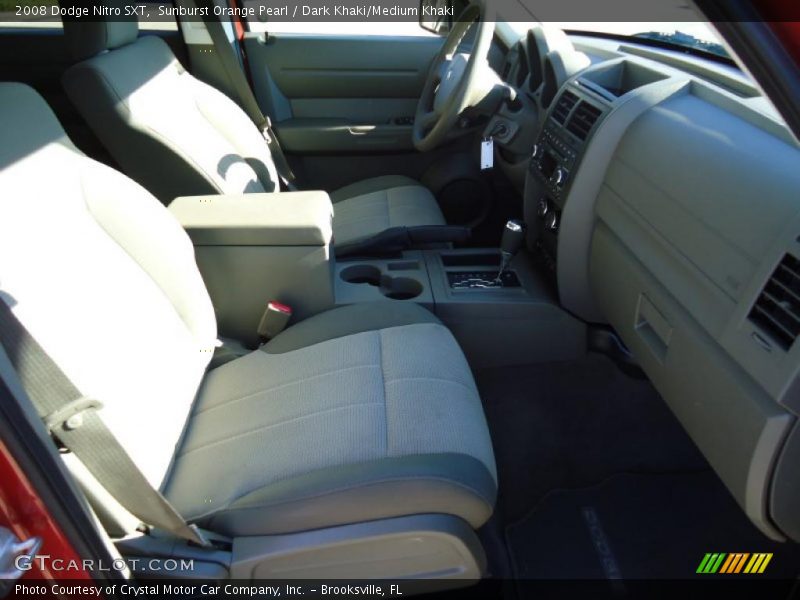 Sunburst Orange Pearl / Dark Khaki/Medium Khaki 2008 Dodge Nitro SXT