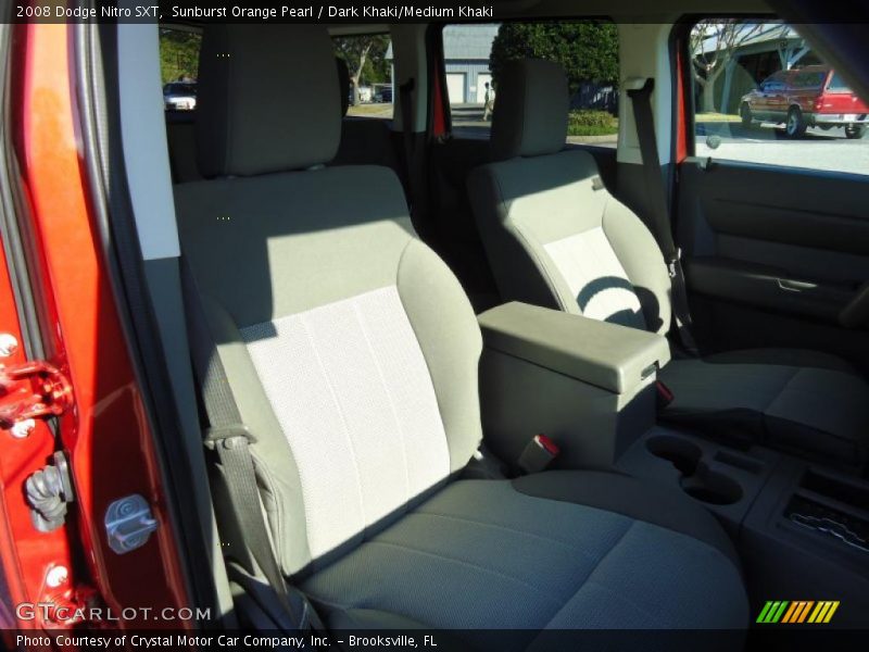 Sunburst Orange Pearl / Dark Khaki/Medium Khaki 2008 Dodge Nitro SXT