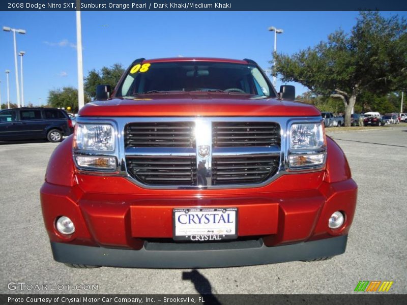 Sunburst Orange Pearl / Dark Khaki/Medium Khaki 2008 Dodge Nitro SXT