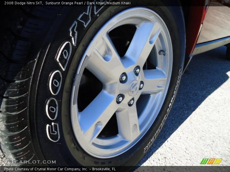 Sunburst Orange Pearl / Dark Khaki/Medium Khaki 2008 Dodge Nitro SXT
