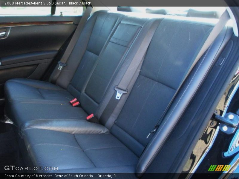 Black / Black 2008 Mercedes-Benz S 550 Sedan