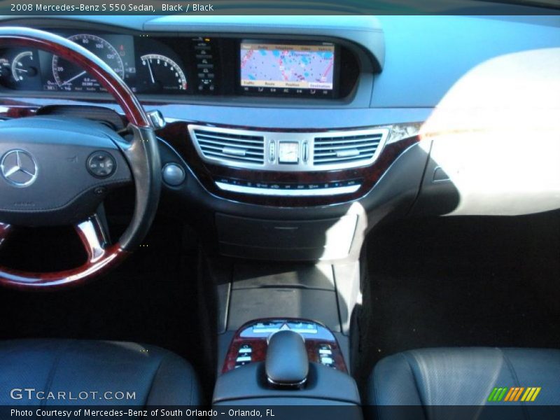 Black / Black 2008 Mercedes-Benz S 550 Sedan