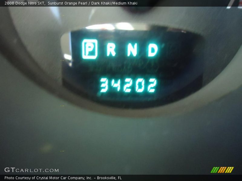Sunburst Orange Pearl / Dark Khaki/Medium Khaki 2008 Dodge Nitro SXT