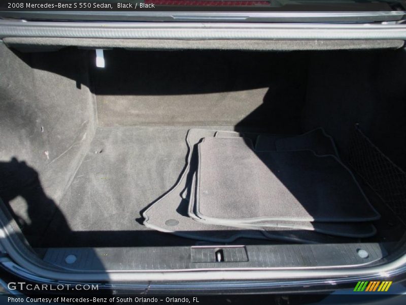 Black / Black 2008 Mercedes-Benz S 550 Sedan