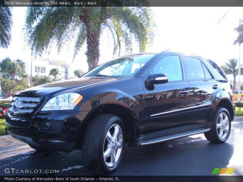 Black / Black 2008 Mercedes-Benz ML 350 4Matic