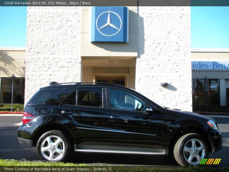 Black / Black 2008 Mercedes-Benz ML 350 4Matic