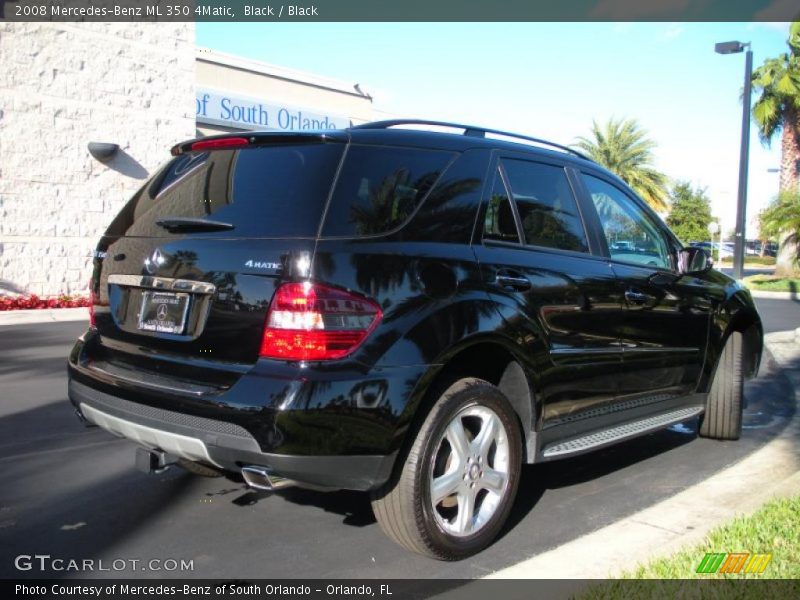 Black / Black 2008 Mercedes-Benz ML 350 4Matic