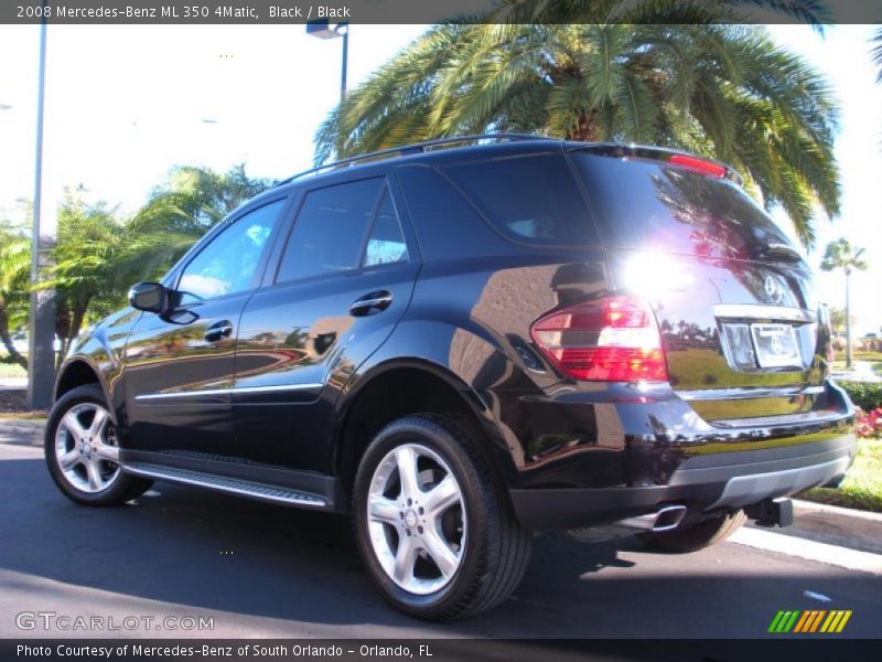 Black / Black 2008 Mercedes-Benz ML 350 4Matic