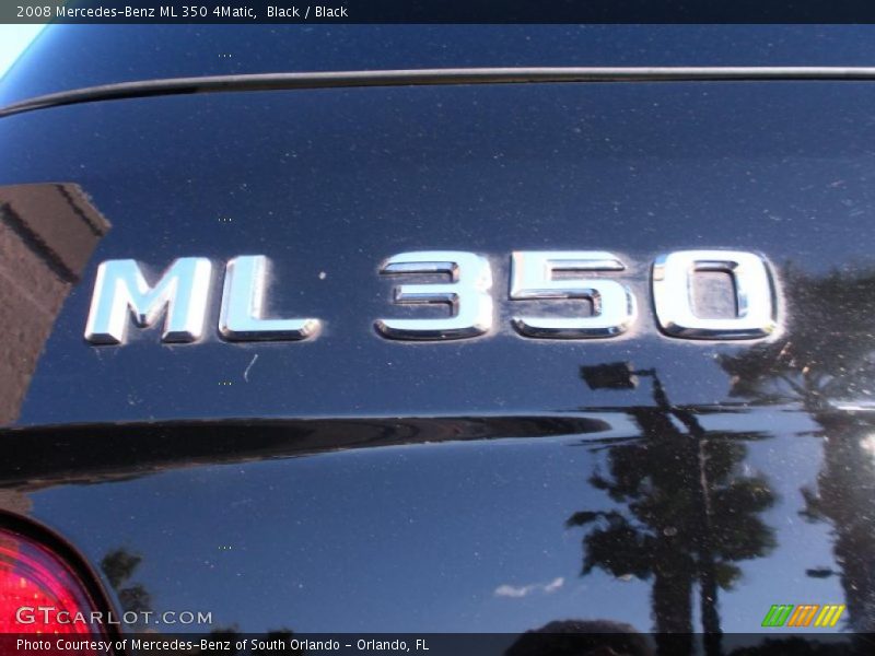 Black / Black 2008 Mercedes-Benz ML 350 4Matic