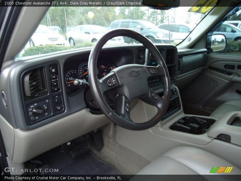 Dark Gray Metallic / Gray/Dark Charcoal 2005 Chevrolet Avalanche Z71 4x4