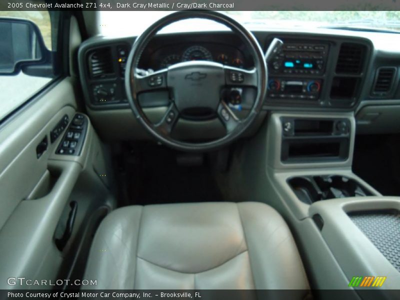 Dark Gray Metallic / Gray/Dark Charcoal 2005 Chevrolet Avalanche Z71 4x4