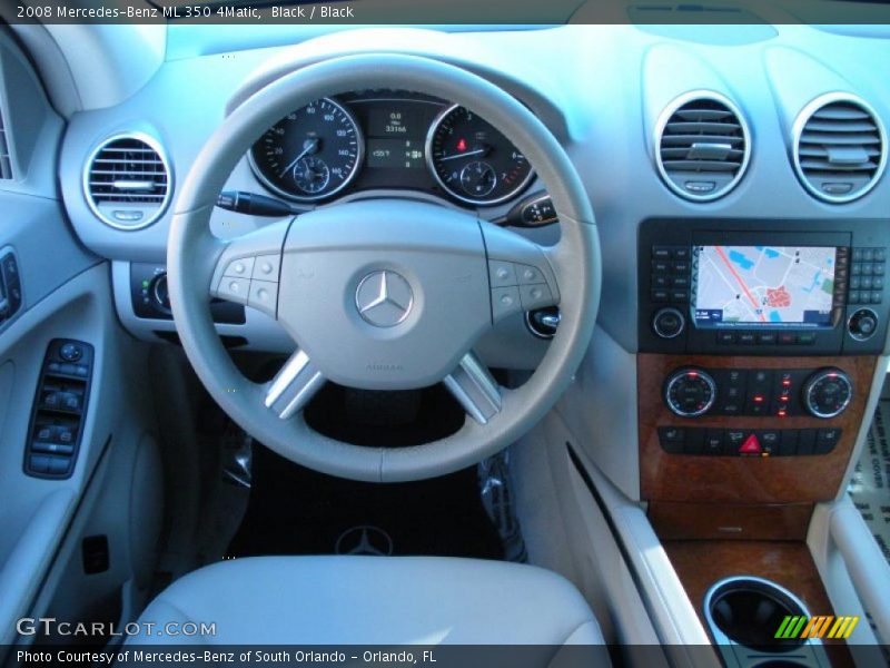 Black / Black 2008 Mercedes-Benz ML 350 4Matic