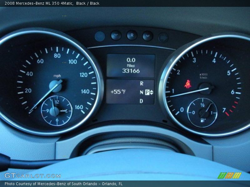 Black / Black 2008 Mercedes-Benz ML 350 4Matic