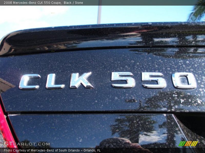 Black / Stone 2008 Mercedes-Benz CLK 550 Coupe