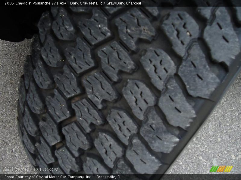 Dark Gray Metallic / Gray/Dark Charcoal 2005 Chevrolet Avalanche Z71 4x4