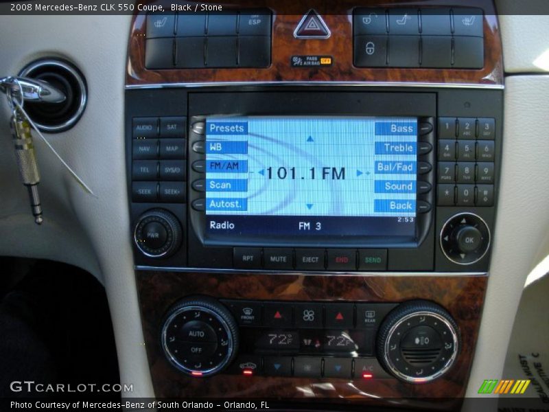 Navigation of 2008 CLK 550 Coupe