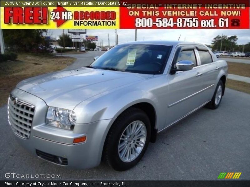 Bright Silver Metallic / Dark Slate Gray 2008 Chrysler 300 Touring
