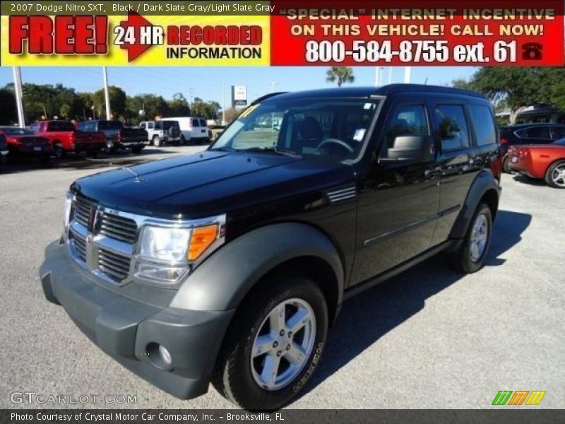 Black / Dark Slate Gray/Light Slate Gray 2007 Dodge Nitro SXT