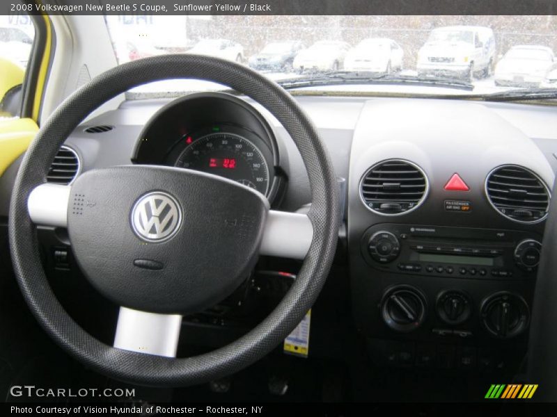 Sunflower Yellow / Black 2008 Volkswagen New Beetle S Coupe