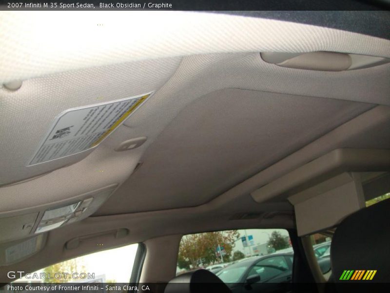 Sunroof of 2007 M 35 Sport Sedan