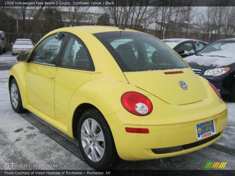 Sunflower Yellow / Black 2008 Volkswagen New Beetle S Coupe