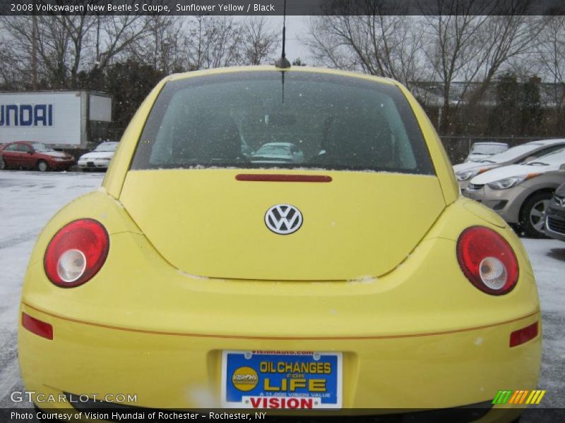 Sunflower Yellow / Black 2008 Volkswagen New Beetle S Coupe
