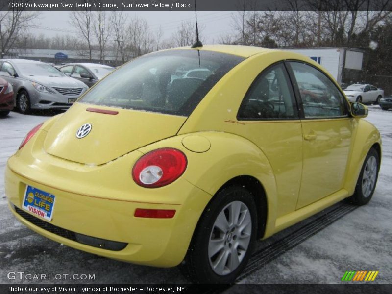Sunflower Yellow / Black 2008 Volkswagen New Beetle S Coupe