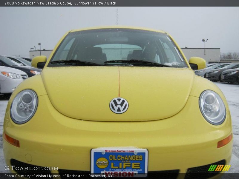Sunflower Yellow / Black 2008 Volkswagen New Beetle S Coupe