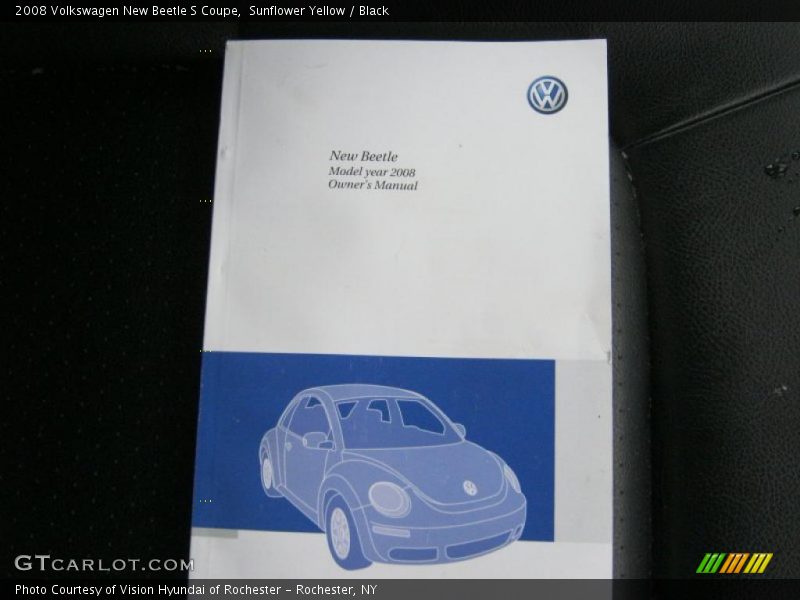Sunflower Yellow / Black 2008 Volkswagen New Beetle S Coupe