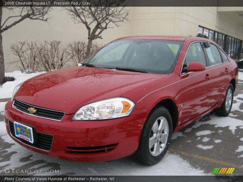 Precision Red / Gray 2008 Chevrolet Impala LT