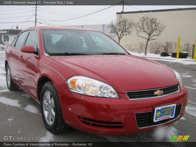 Precision Red / Gray 2008 Chevrolet Impala LT
