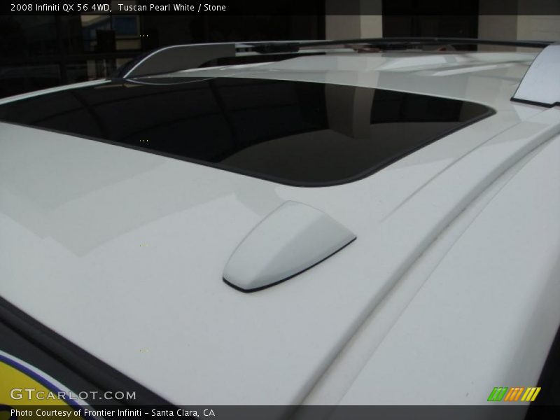 Tuscan Pearl White / Stone 2008 Infiniti QX 56 4WD