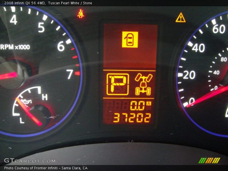 Tuscan Pearl White / Stone 2008 Infiniti QX 56 4WD