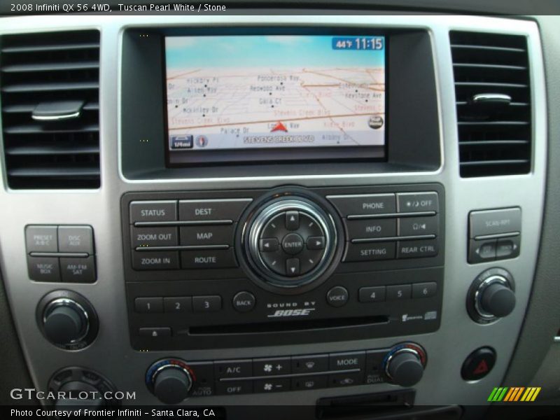 Tuscan Pearl White / Stone 2008 Infiniti QX 56 4WD