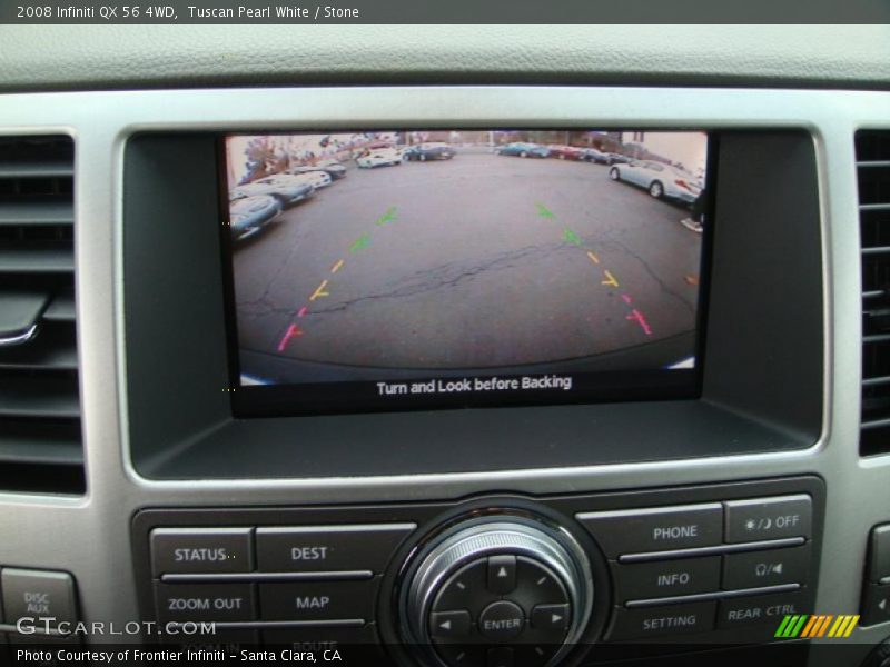 Tuscan Pearl White / Stone 2008 Infiniti QX 56 4WD