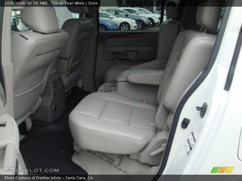 Tuscan Pearl White / Stone 2008 Infiniti QX 56 4WD