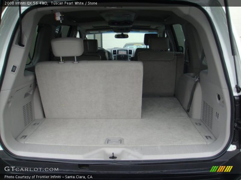 Tuscan Pearl White / Stone 2008 Infiniti QX 56 4WD