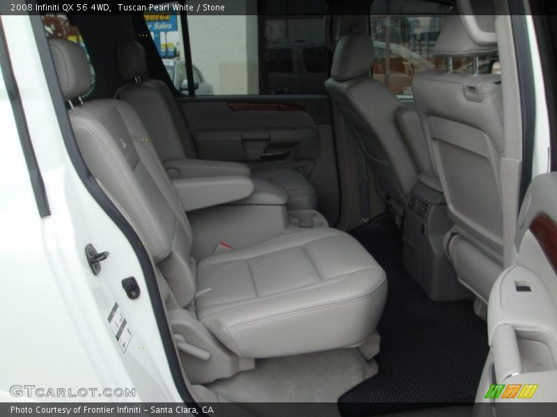 Tuscan Pearl White / Stone 2008 Infiniti QX 56 4WD