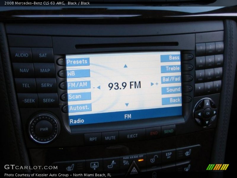 Navigation of 2008 CLS 63 AMG