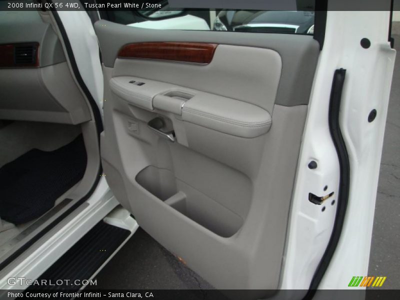 Tuscan Pearl White / Stone 2008 Infiniti QX 56 4WD