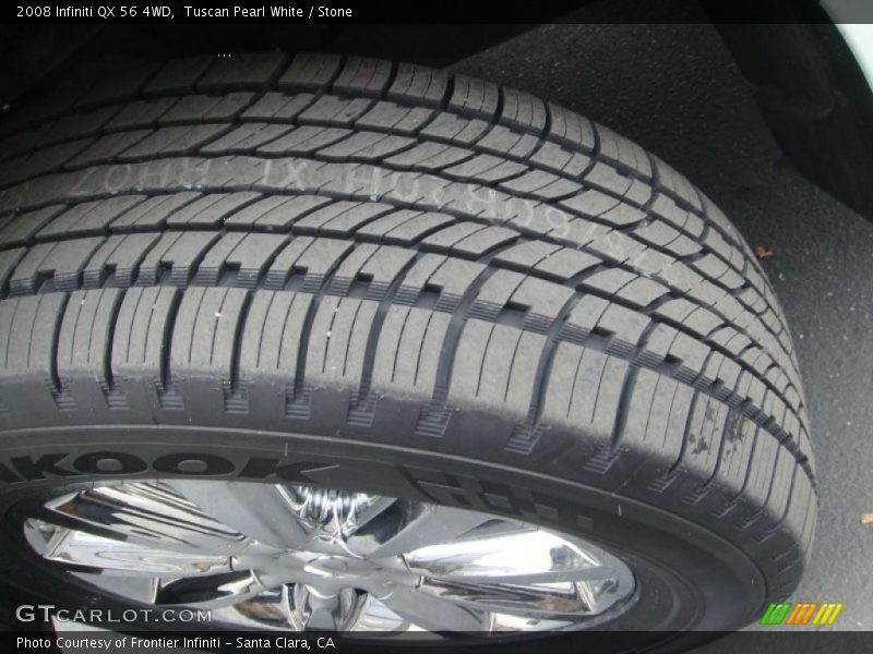 Tuscan Pearl White / Stone 2008 Infiniti QX 56 4WD