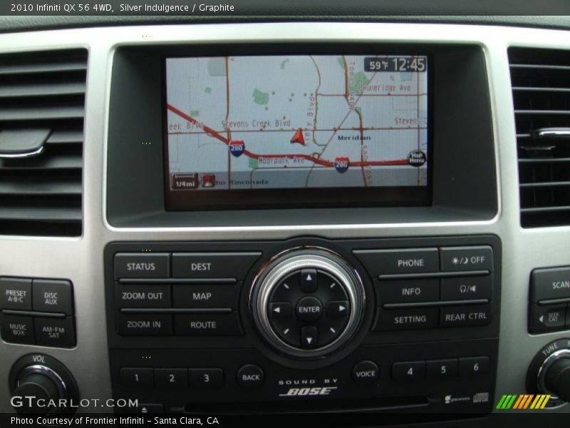 Navigation of 2010 QX 56 4WD