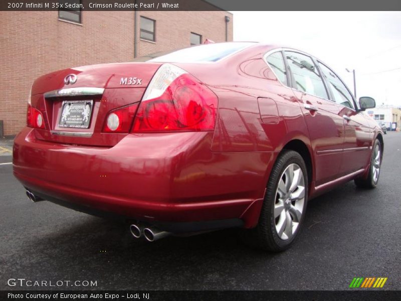 Crimson Roulette Pearl / Wheat 2007 Infiniti M 35x Sedan